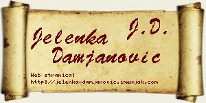 Jelenka Damjanović vizit kartica